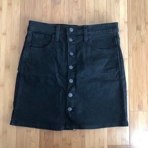 Madewell black jean denim skirt size 28 woman